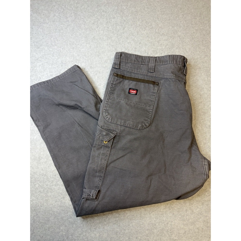 Wrangler Workwear Technician Pant 42x30 Gray Mens Relaxed Work Pant Ripstop